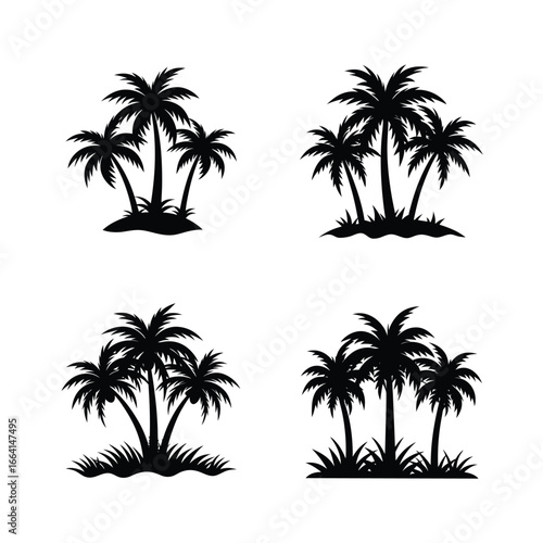 set of palms
