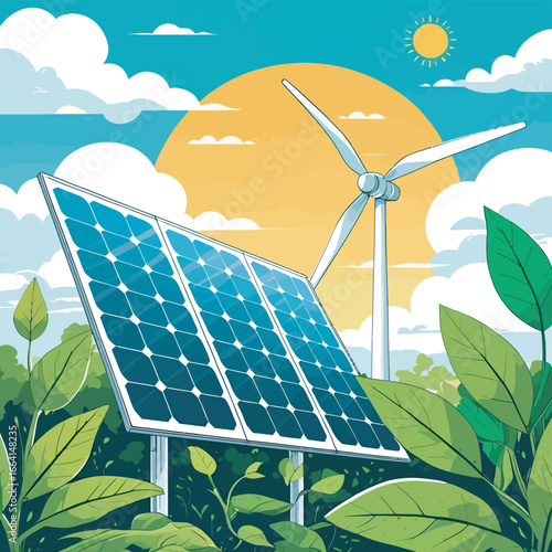 Eco-Friendly & Green Energy Vector
