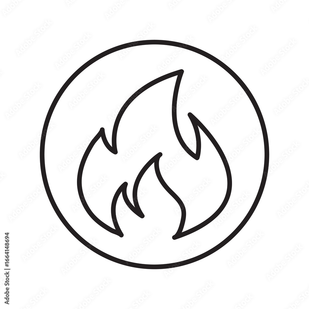 Flame icon Isolated flat vector in outline simple illlustration for web and app..eps Flame icon Isolated flat vector in outline simple illlustration for web and app..eps