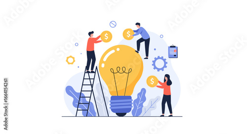 Team collaboration fosters innovation and financial growth for startup ventures and business development