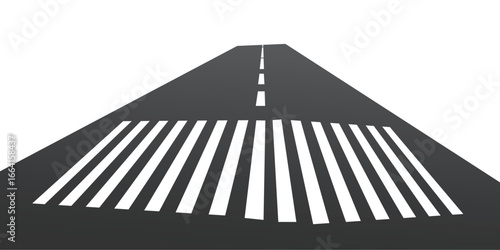 Crosswalk lines. pedestrian crossing icon. zebra crossing. vector illustration, crossover isolated on white background. Vector Illustration