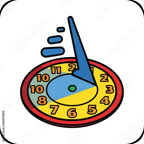learning to tell time with a clock face illustration designed for teaching aids in a classroom perfect for elementary school math resources showing time.