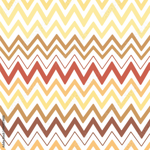Seamless Pattern, Chevron pattern background with yellow, brown, and red hues creates a dynamic design Stock royalty free.