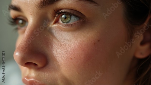 Close up of Brown Eyed Character Art