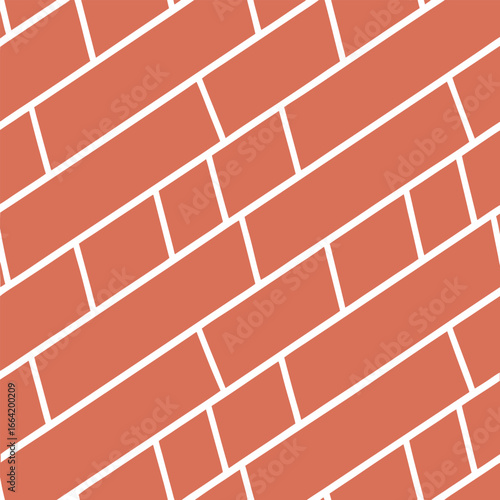 Brickwork pattern with diagonal arrangement and white grout lines.