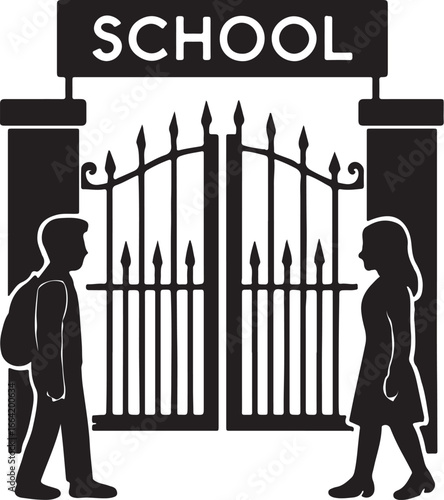 Lover and lover meeting and saying goodbye in front of the school gate.  স্কুল গেইটের সামনে প্রেমিক প্রেমিকা দেখা এবং বিদায় হচ্ছে