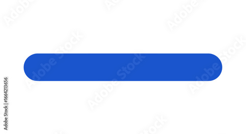 Rounded blue horizontal bar on white background