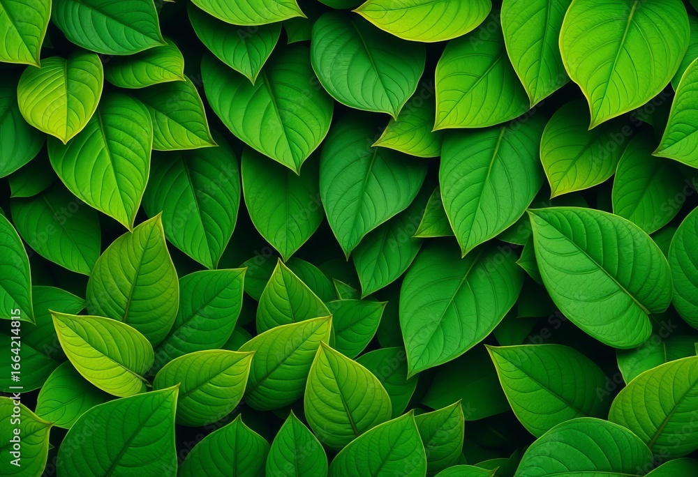 Fototapeta premium Abstract green leaf pattern, organic shapes, eco friendly texture, world, renewable energy