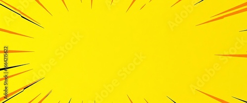 Bright sunny yellow comic book backdrop, textured paper effect,   saturated,  happy