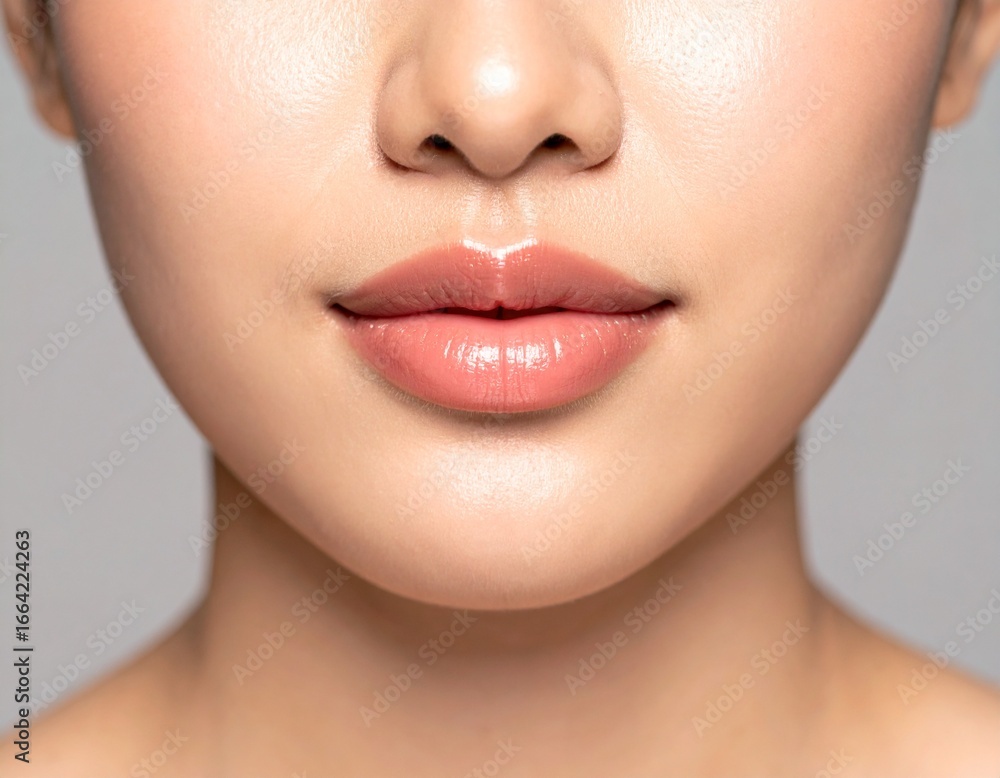 Obraz premium Generated image 女性の唇のクローズアップ