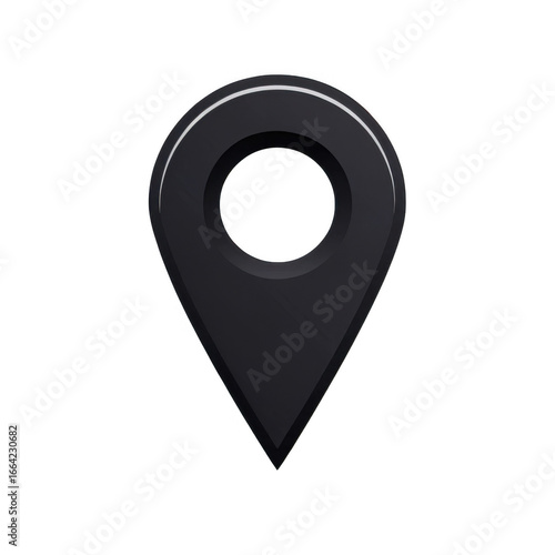 Free Download Black map pin isolated on transparent background - GFXLoad