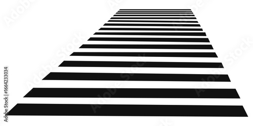 Crosswalk lines. pedestrian crossing icon. zebra crossing. vector illustration, crossover isolated on white background. Vector Illustration