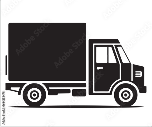 Delivery Truck Icon for Shipping and Logistics