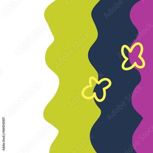 abstrac pattern with flower