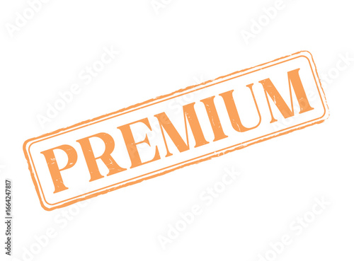 Premium Rubber Stamp Seal with an Outline and Text