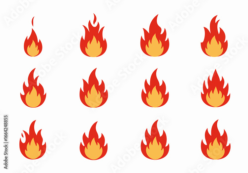 Facial expressions set with transparent background