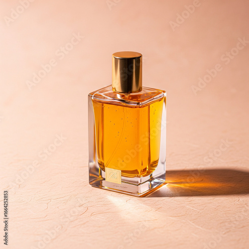 Perfume Bottle Product Photography: Glass Bottle, Vibrant Colors, Shallow Depth of Field