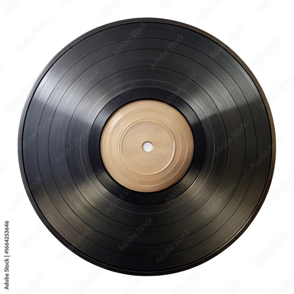 Obraz premium old vinyl record isolated on white