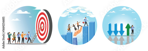 Climb corporate ladder to achieve career target. Manager support. Improvement concept.