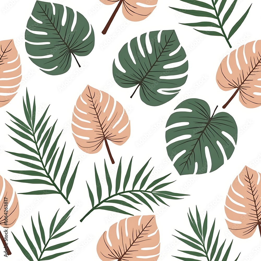 seamless pattern with leaves seamless pattern with leaves