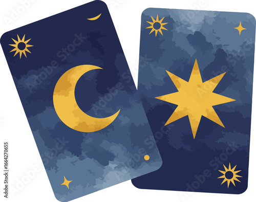 Mystic moon star tarot cards
