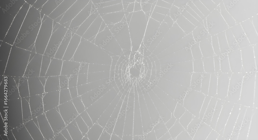 Obraz premium Spider web isolated on white background