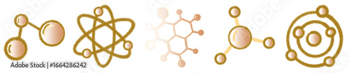Molecular Structure PNG Illustration for Science and Chemistry Design