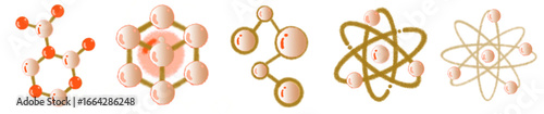 Molecular Structure PNG Illustration for Science and Chemistry Design