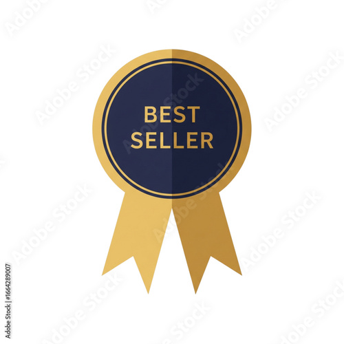 Best Seller Award Ribbon Vector Badge