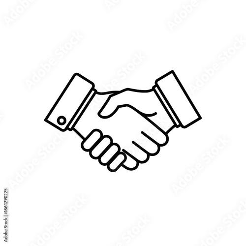 Handshake Icon – Business Agreement Symbol