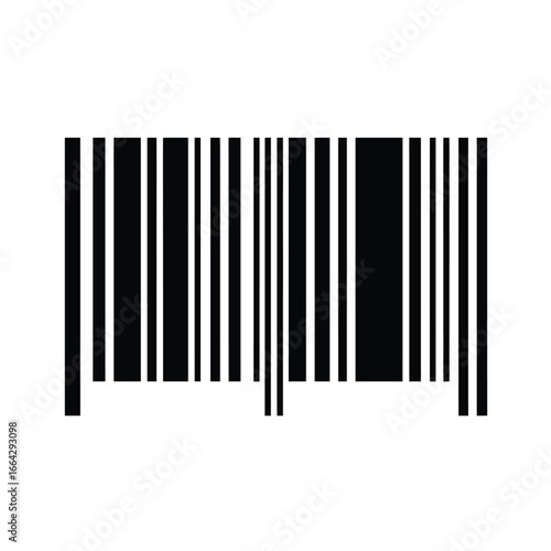 Black and white barcode pattern scanner data