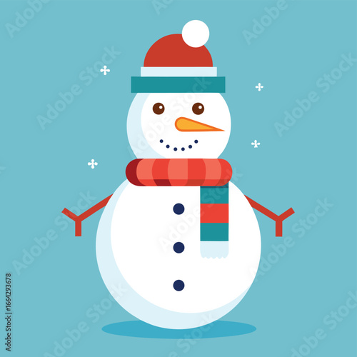 minimal flat vector seasonal snowman (1).eps