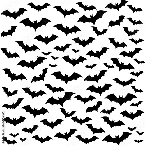 seamless pattern with bats