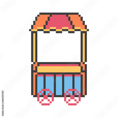 cart vendor stall pixel art