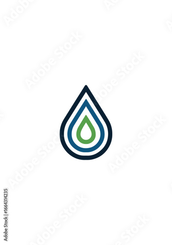 Water drop icon graphic design