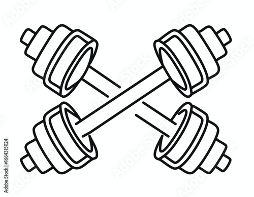  compact dumbbell pair. Barbell fitness equipment