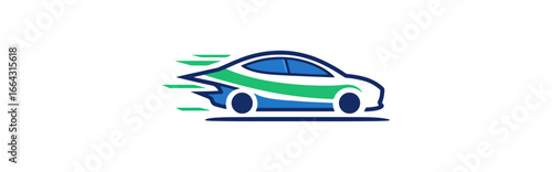 Fast modern vehicle illustration