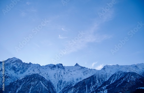 Wallpaper Mural snow covered mountains Torontodigital.ca