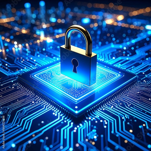 Cyber Security Padlock on Chip