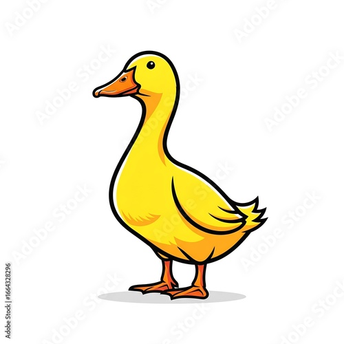 Cute yellow duck