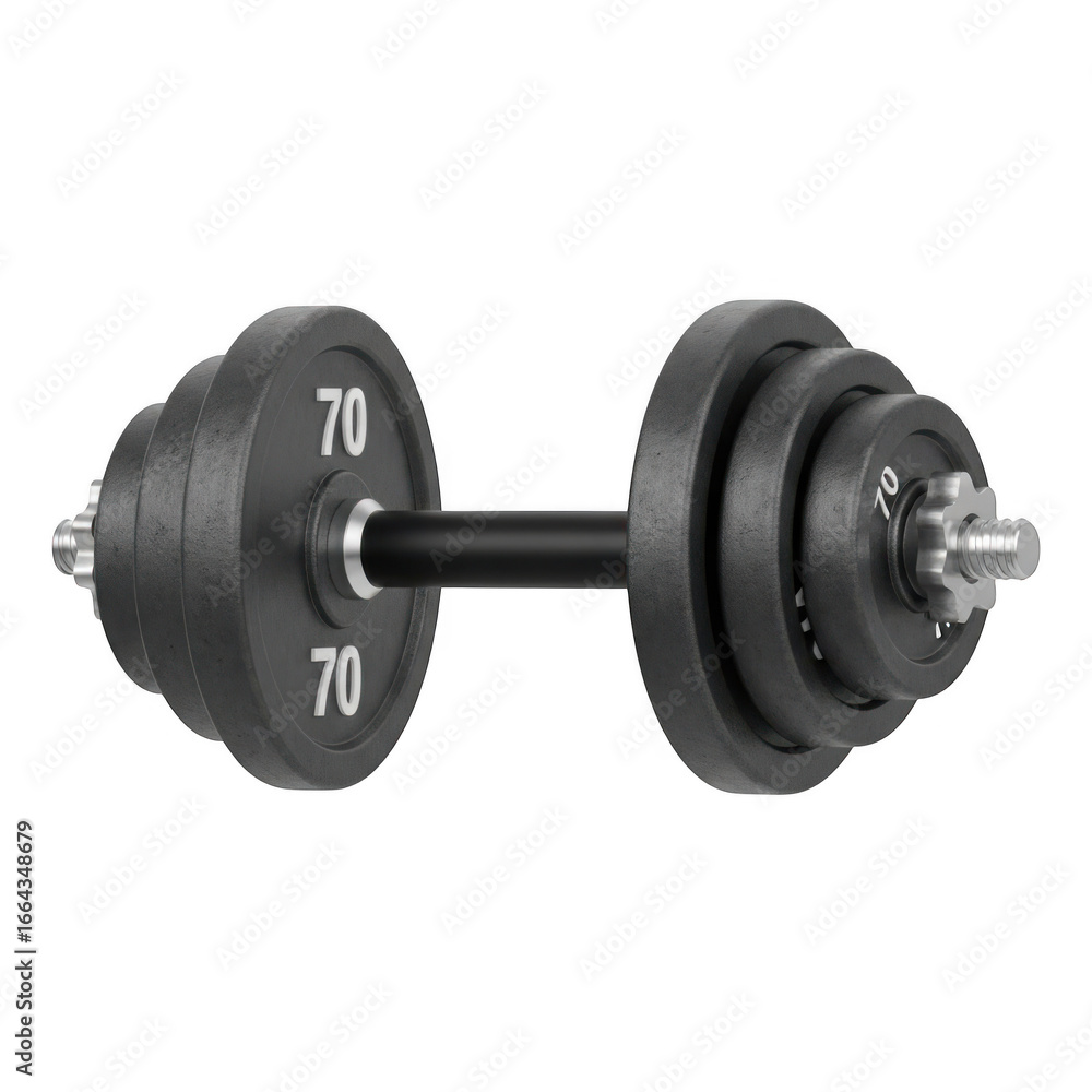 Naklejka premium Dumbbell isolated on transparent background