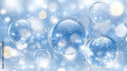 Wallpaper Mural Winter Bubbles: Sparkling Snow Torontodigital.ca