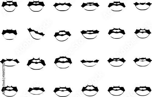 lips icons set
