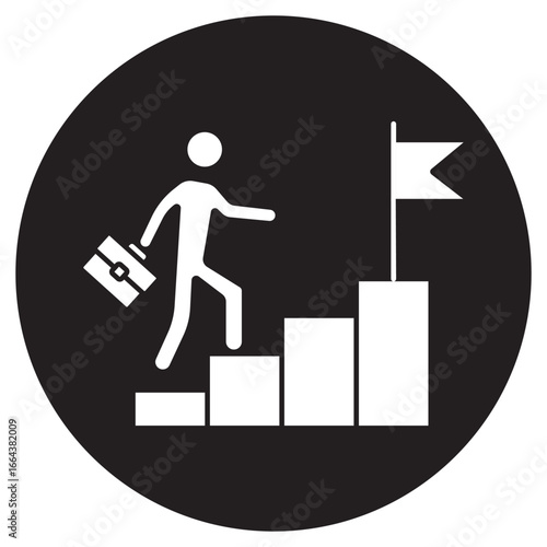 Career Icon, Career Development Plan, Career Growth Framework, Career Pathway Guide, Career Advancement Strategy, Career Success Manual, vector