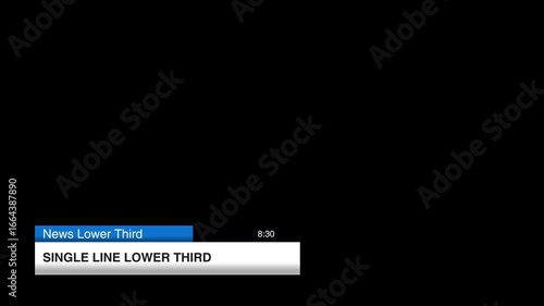 Simple Elegant Lower Third for News