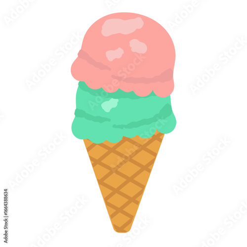 アイスクリーム　イラスト