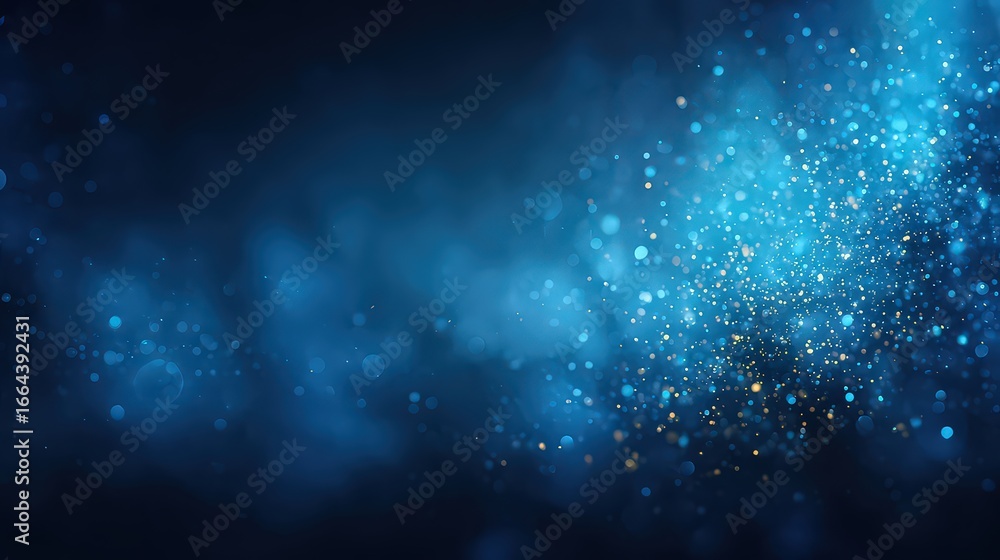 Obraz premium Blue Dark Glitter Background