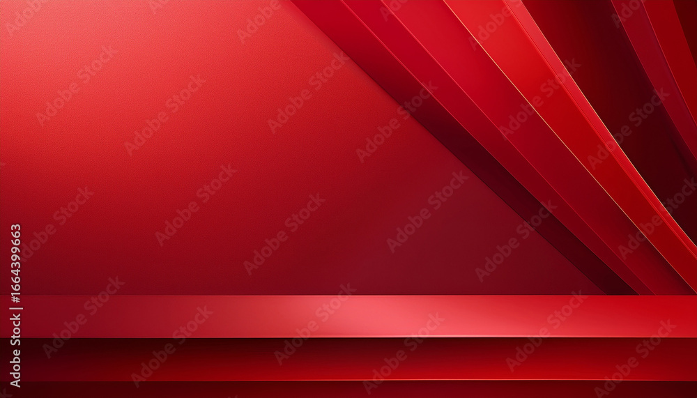 Obraz premium Red minimalist background with soft, subtle gradients, clean and elegant
