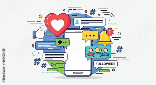 Boost your brand with vibrant social media designs. Connect with customers, increase followers, and amplify your message. Modern graphics for digital marketing.