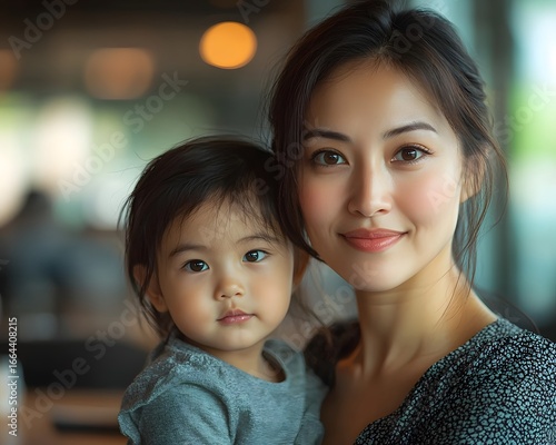 Loving mother and daughter sharing a tender moment